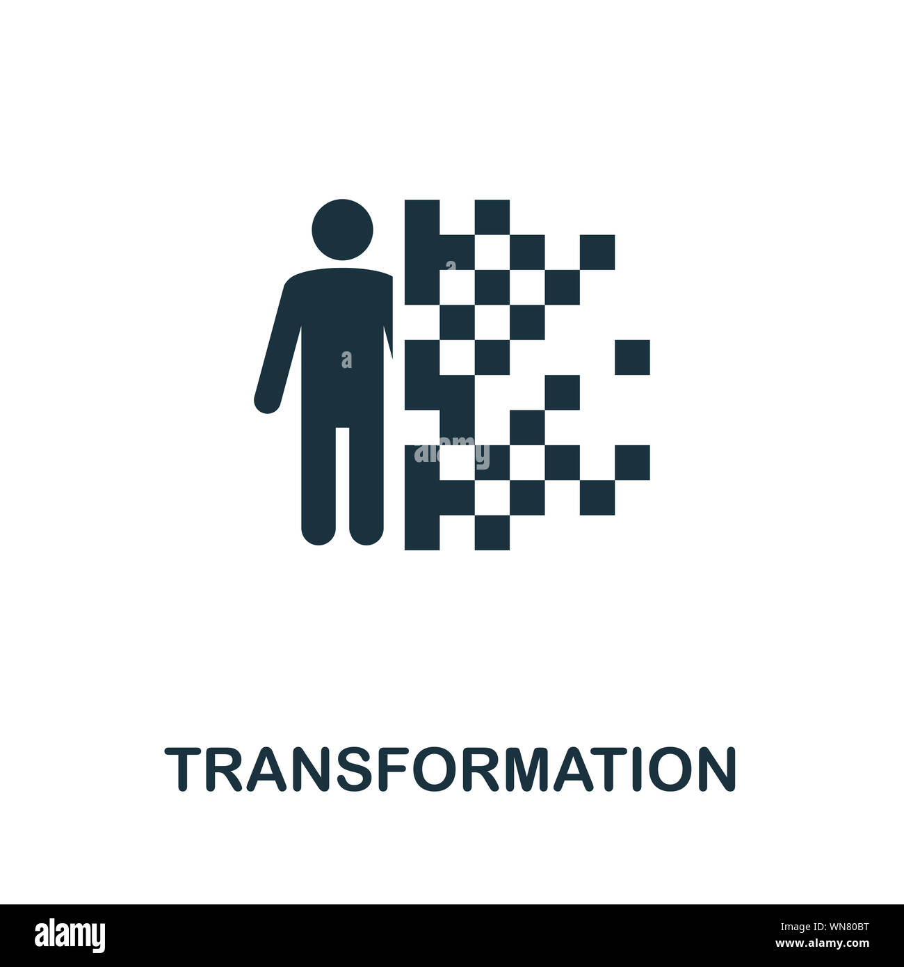 Transformation icon symbol. Creative sign from biotechnology icons collection. Filled flat Transformation icon for computer and mobile Stock Photo