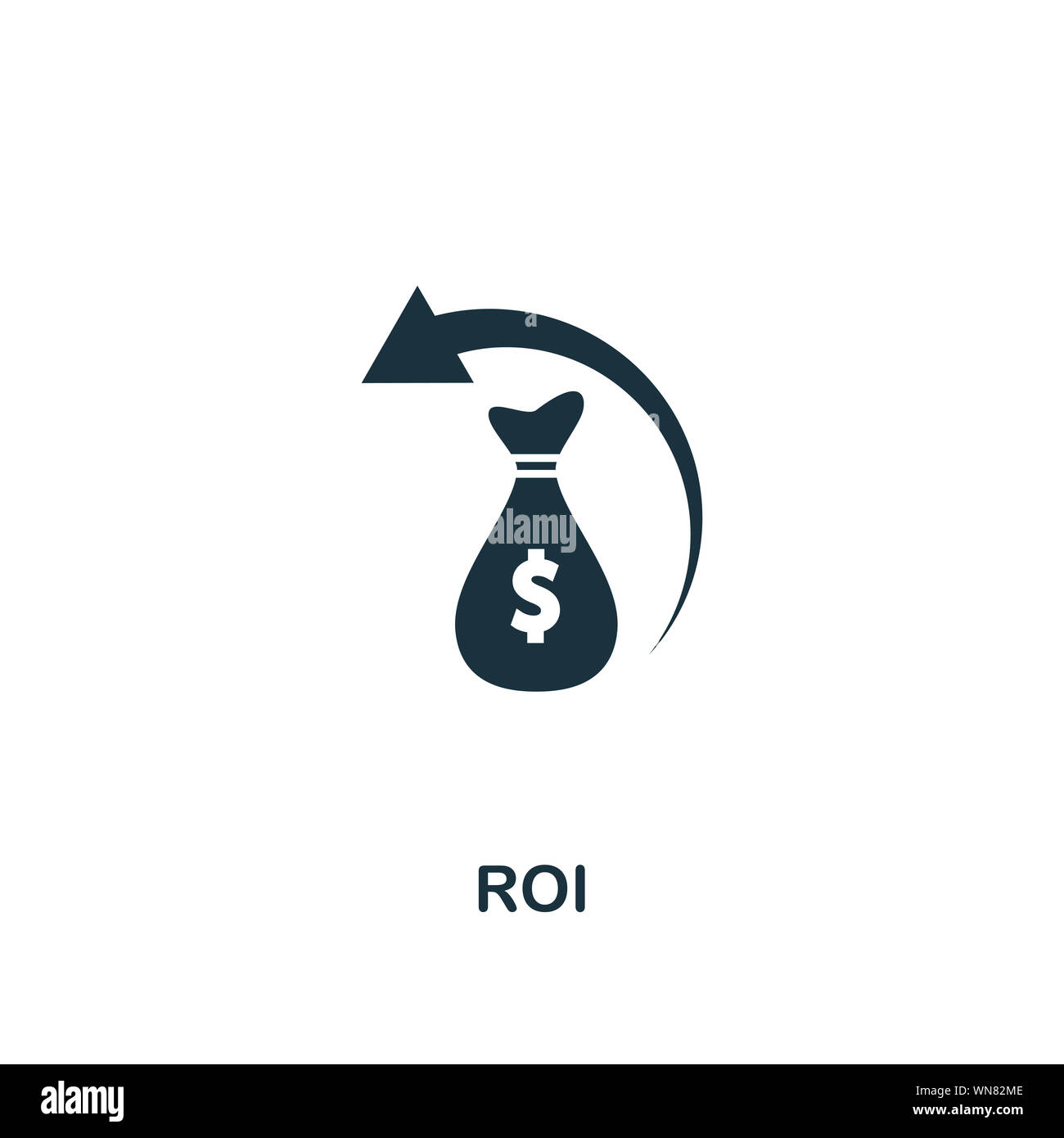 Return On Investment (Roi) icon. Creative element design from content icons  collection. Pixel perfect Return On Investment (Roi) icon for web design  Stock Photo - Alamy