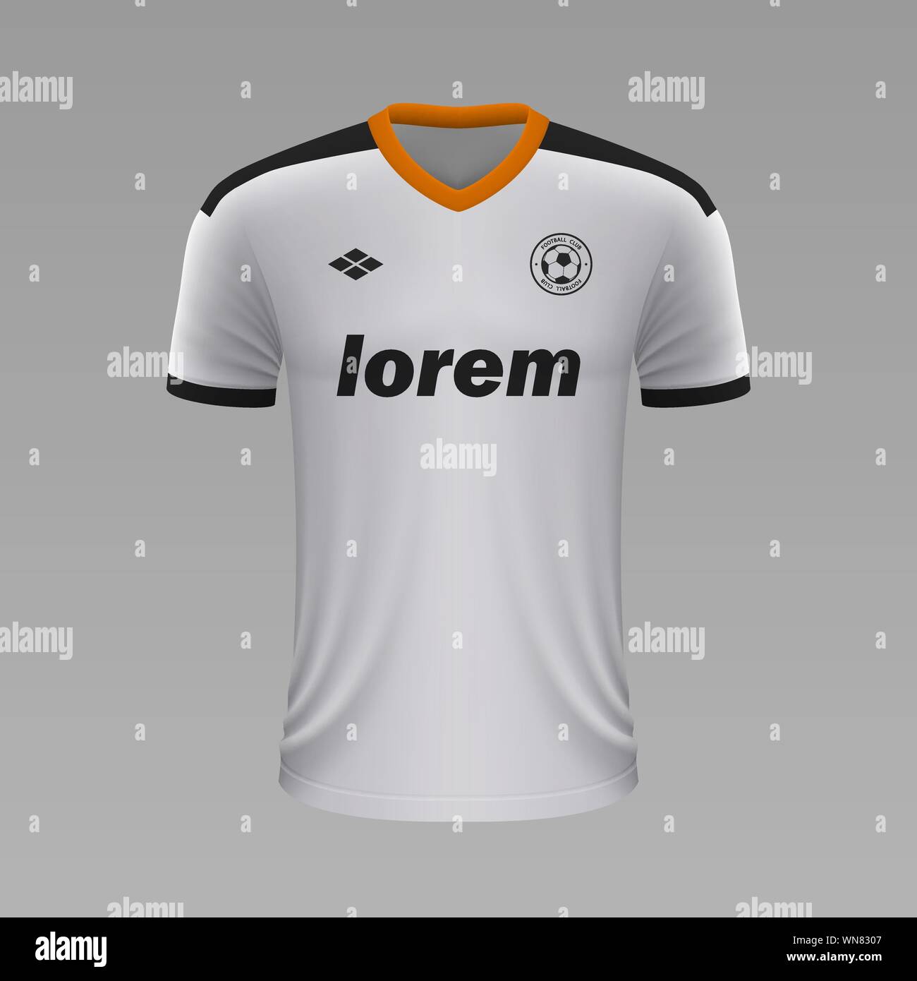 Download Realistic Soccer Shirt Valencia 2020 Jersey Template For Football Kit Vector Illustration Stock Vector Image Art Alamy