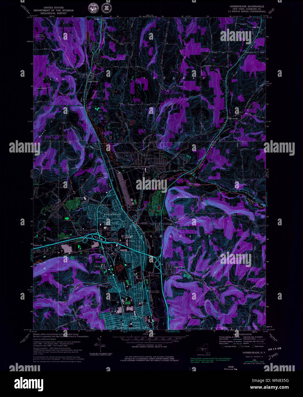 Map of horseheads hires stock photography and images Alamy