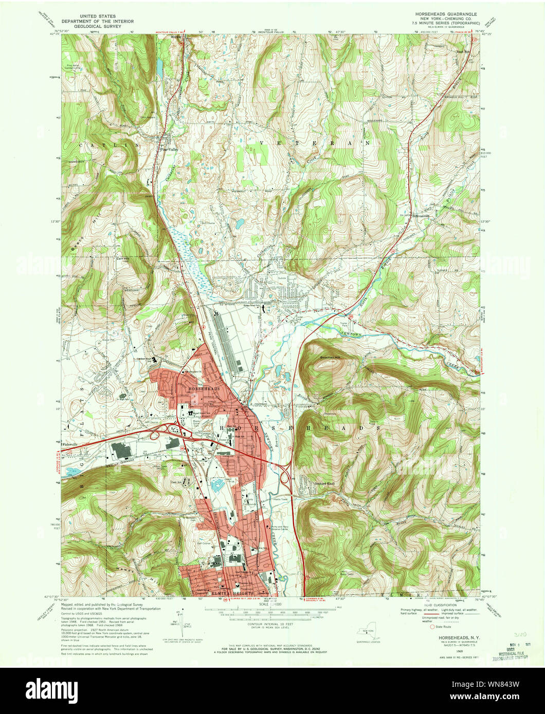 Map of horseheads hires stock photography and images Alamy
