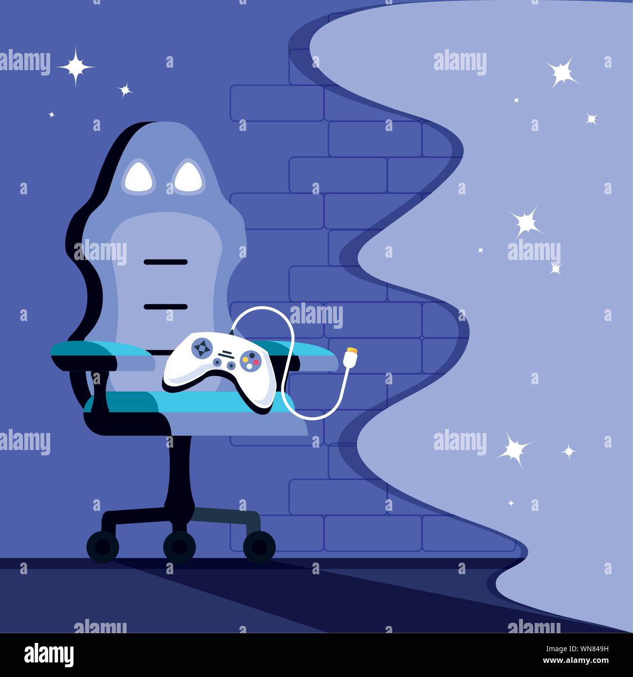 control of video games entertainment vector illustration design Stock ...