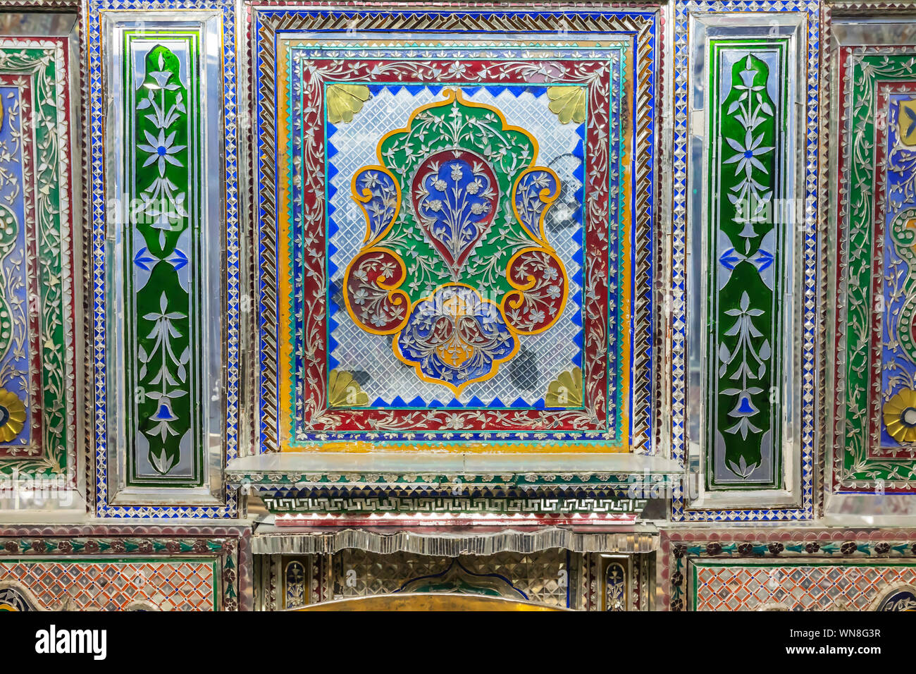 Furniture decoration, Pars Museum, Shiraz, Fars Province, Iran Stock