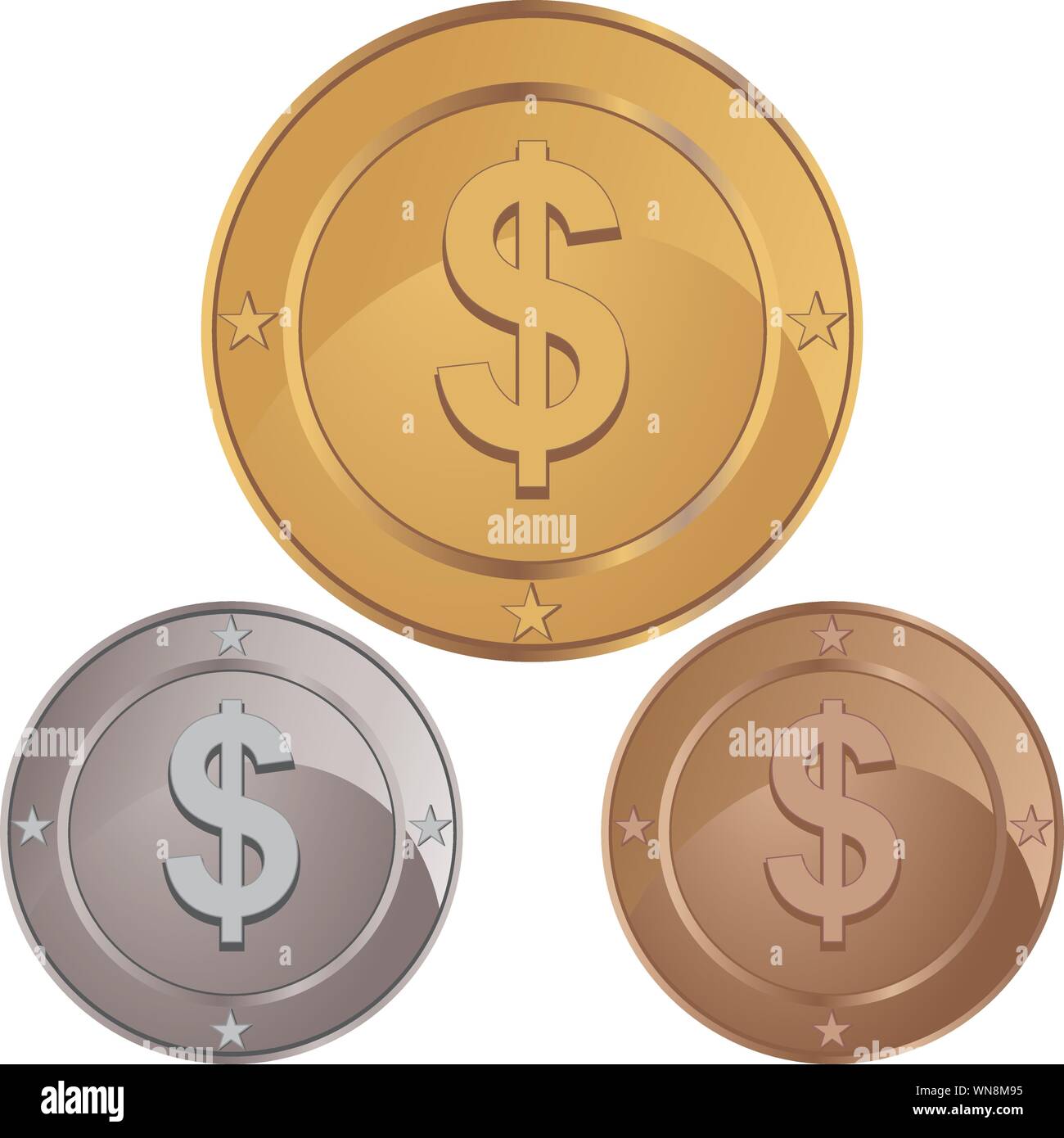 Coin denomination Stock Vector Images - Alamy