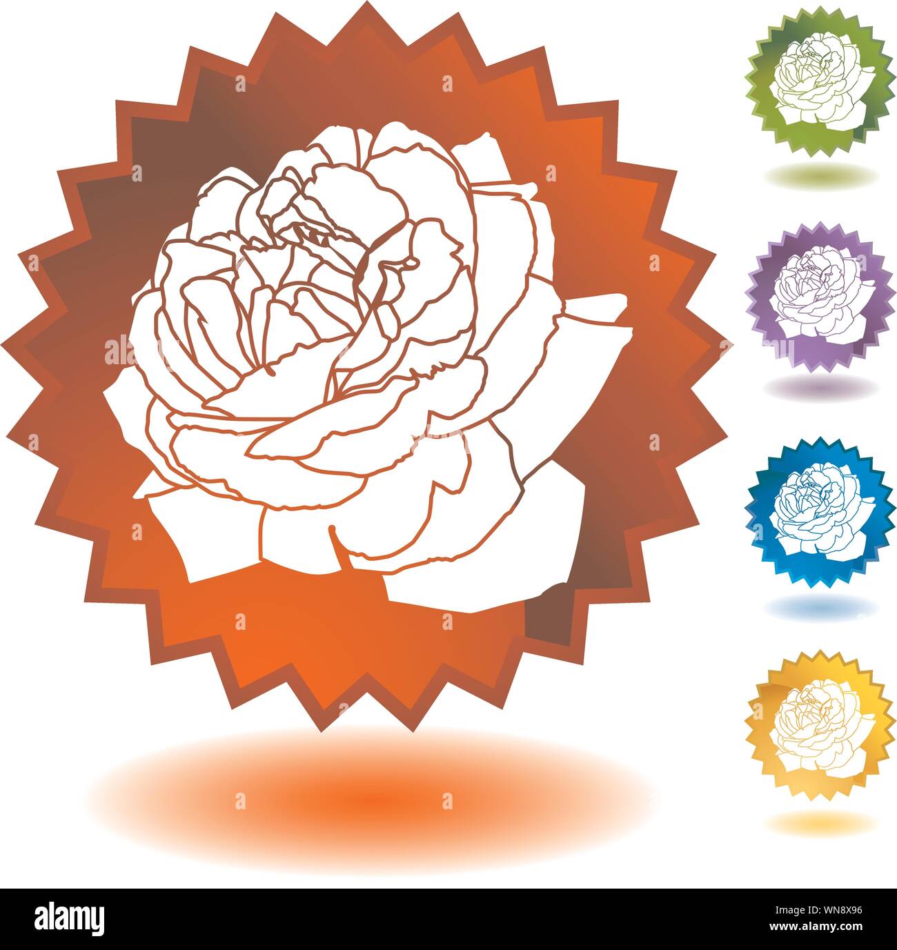Hand Drawn Rose Stock Vector Image & Art - Alamy