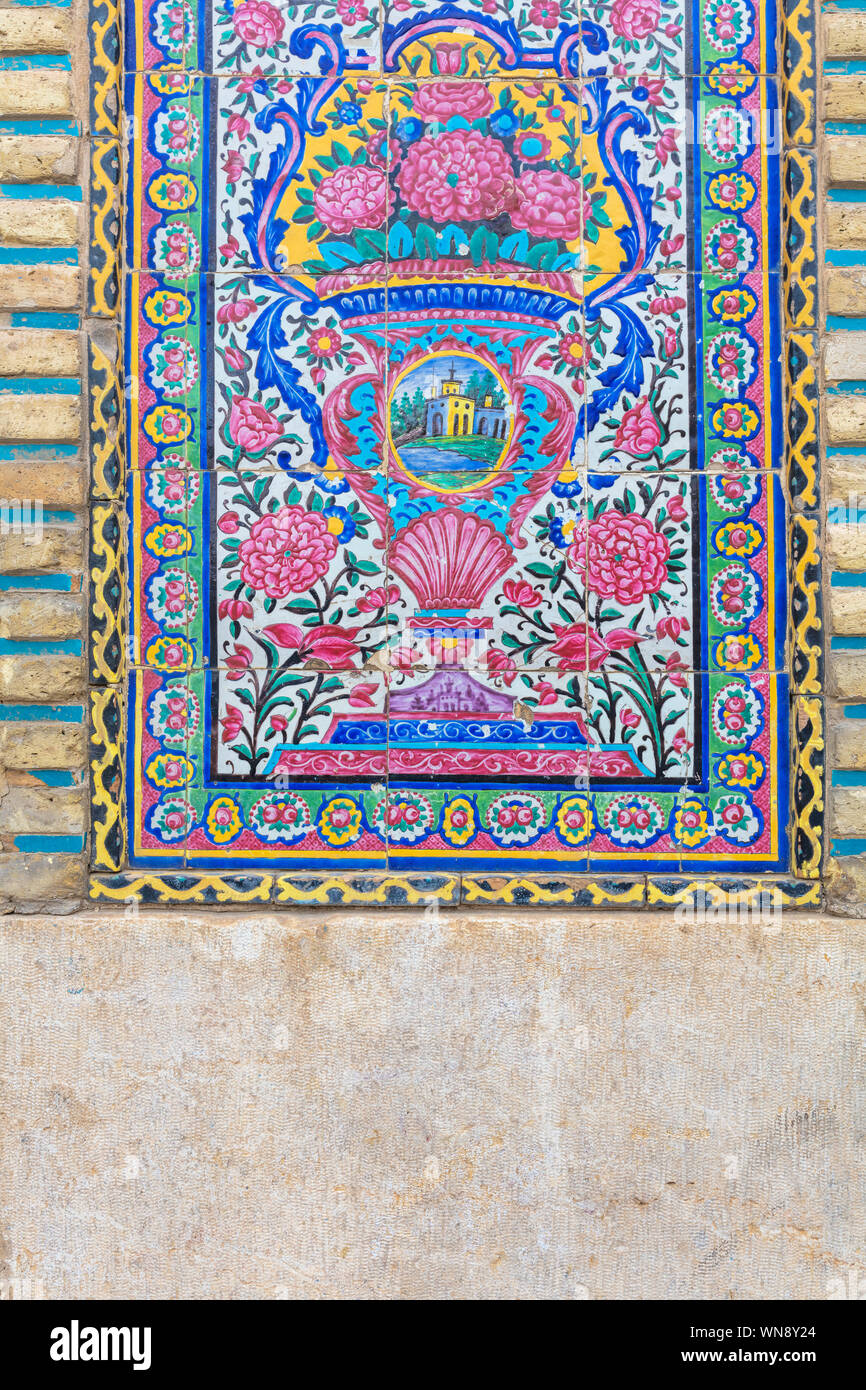 Pink Moaque Nasir al-Mulk Mosque, Pink Mosque, 1888, Shiraz, Fars Province, Iran ...