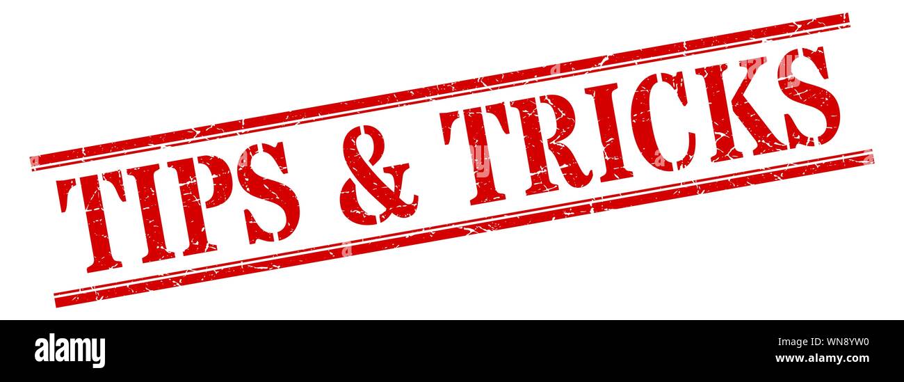 tips & tricks stamp. tips & tricks square grunge sign. tips & tricks Stock Vector