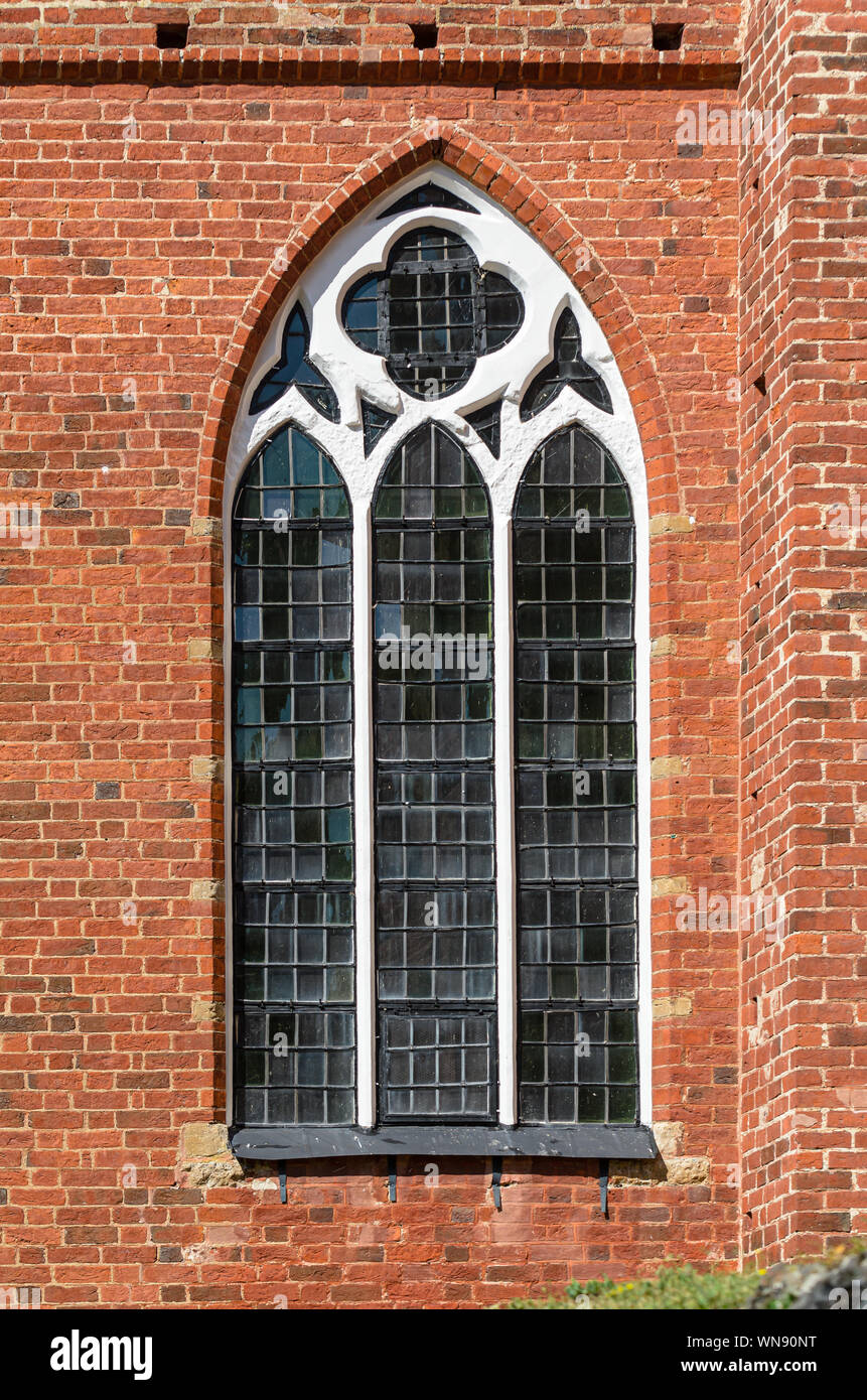 One of the cathedral's windows. Stock Photo