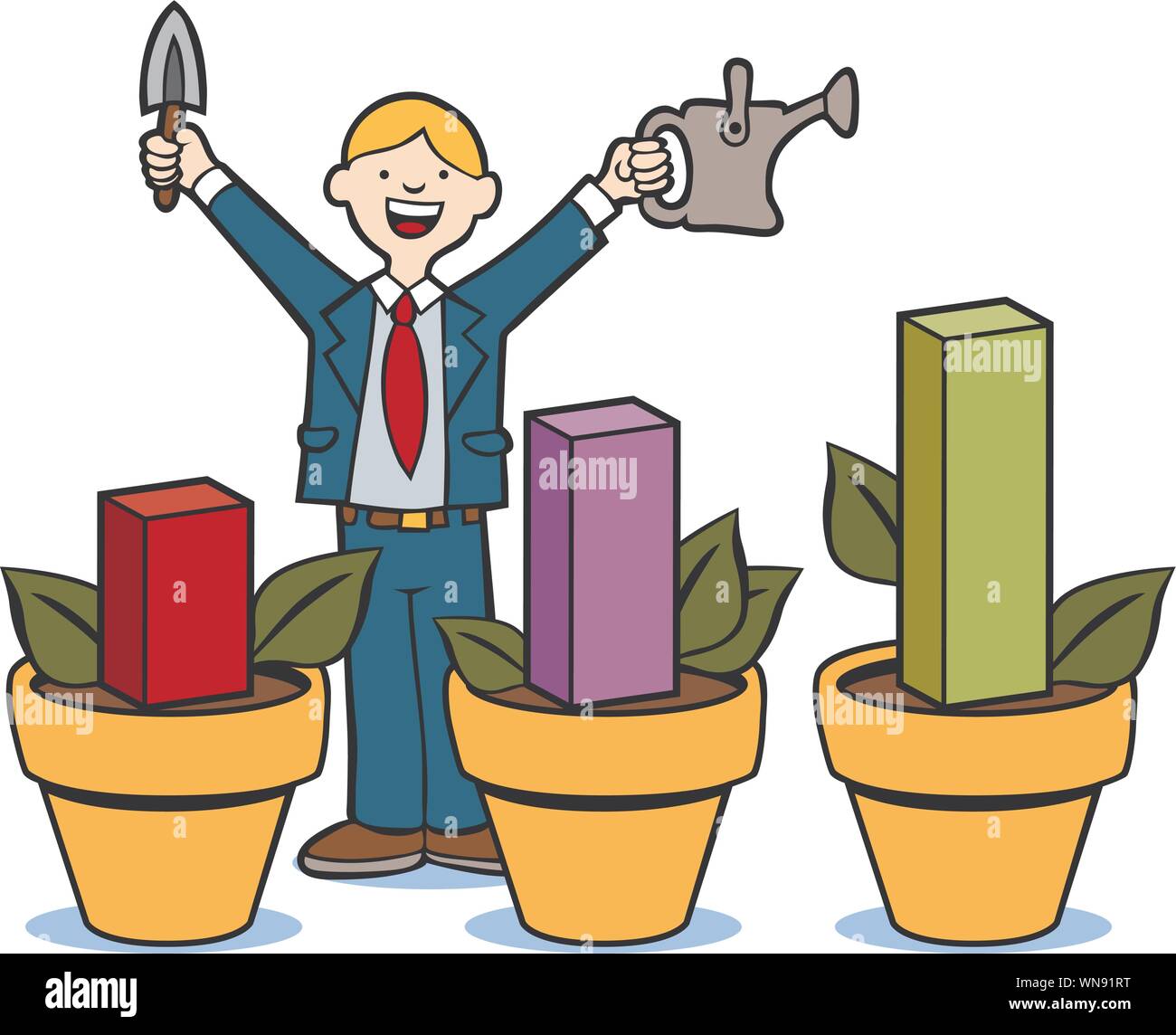 Growing potted plant clipart hires stock photography and images Alamy
