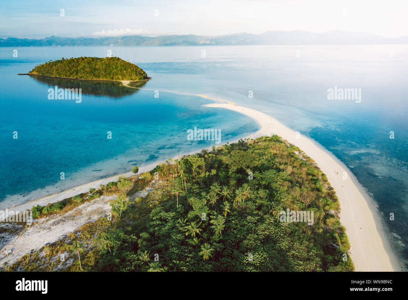 Amazing Bon Bon beach on Romblon island, Philippines Stock Photo