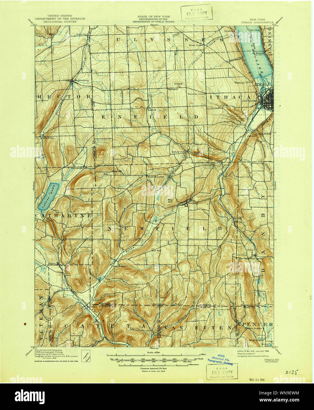 Map of ithaca new york hires stock photography and images Alamy