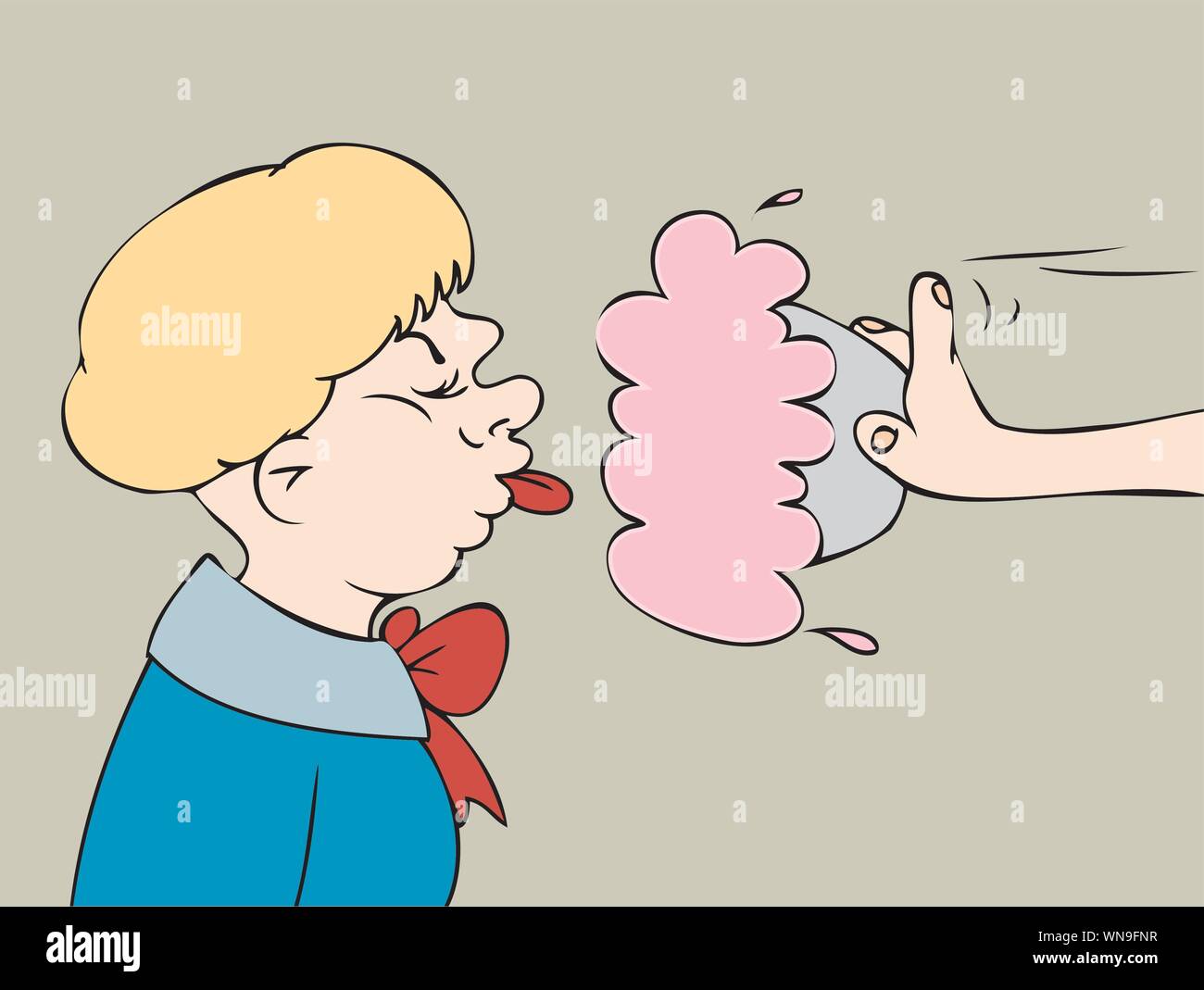 Pie in the face prank Stock Vector Images Alamy