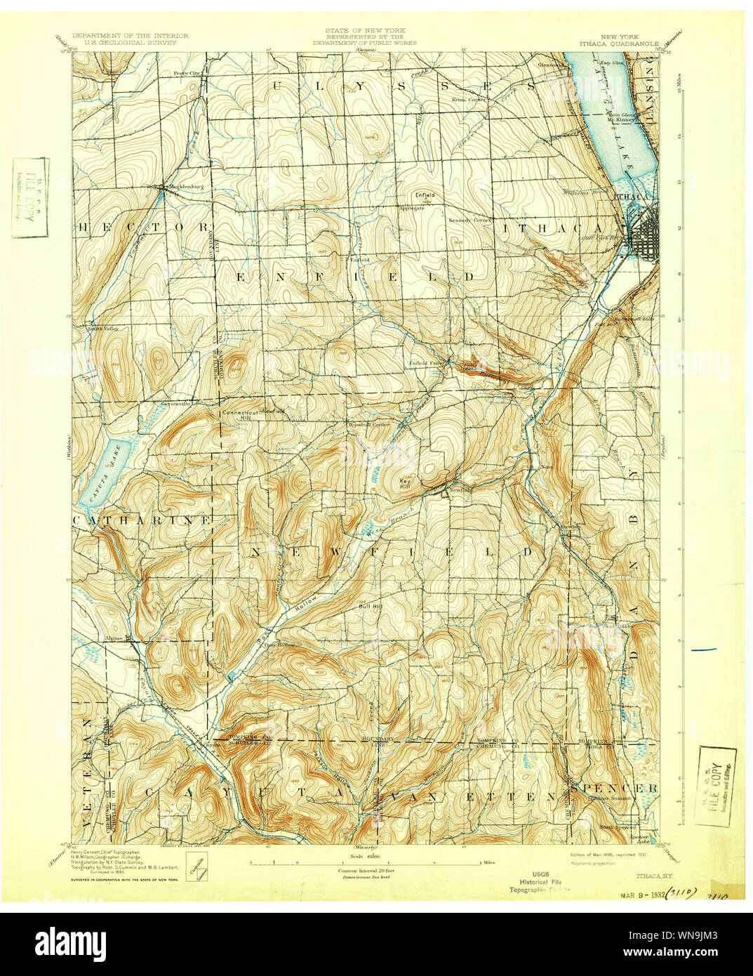 Map of ithaca new york hires stock photography and images Alamy