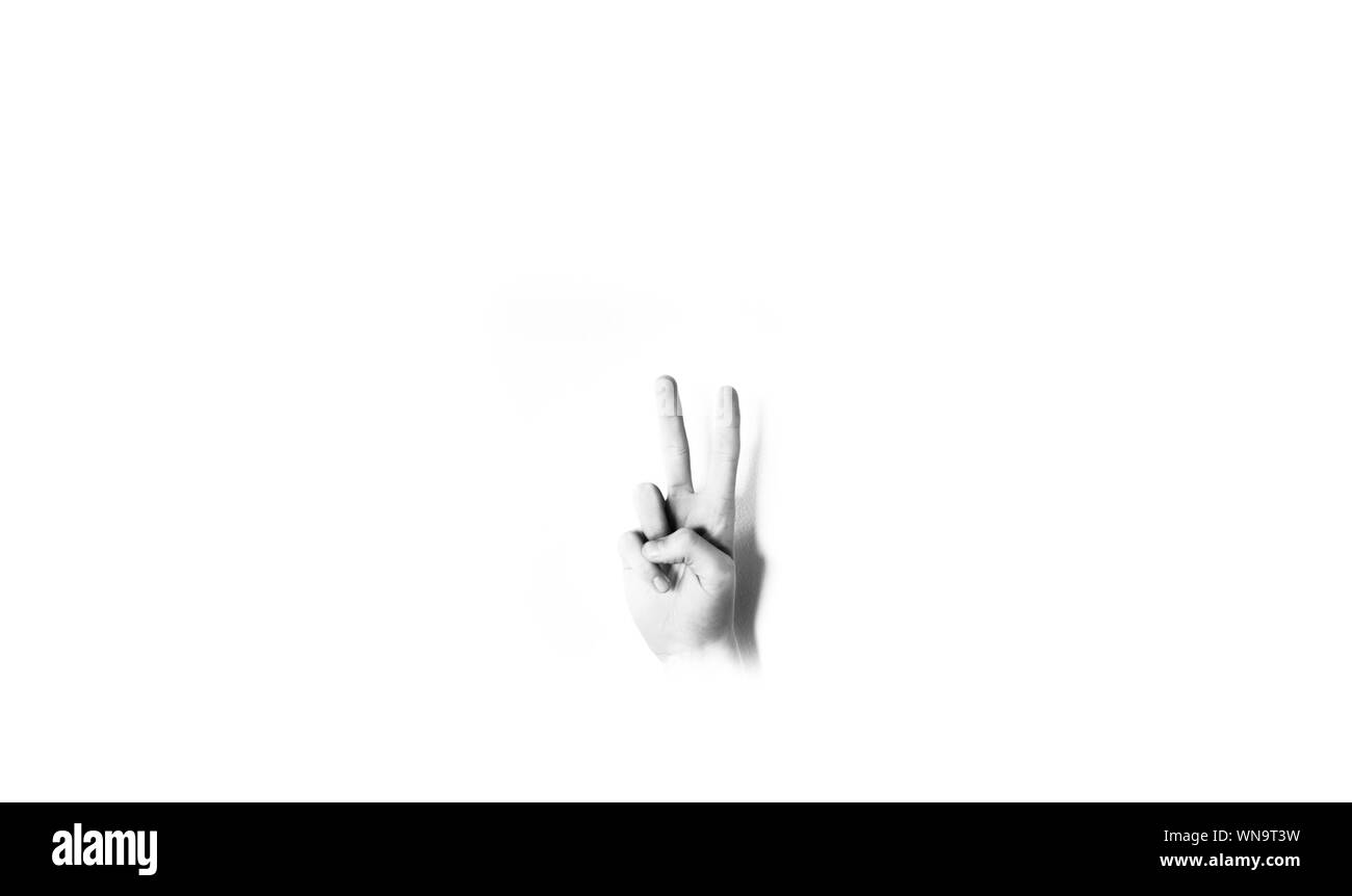 Peace sign Black and White Stock Photos & Images - Alamy