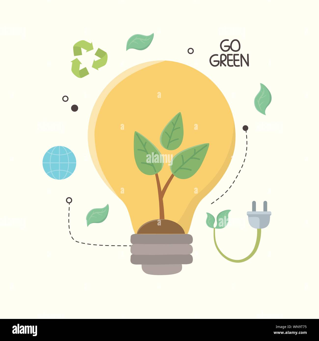 light bulb design, Save energy ecology power eco and environment theme ...