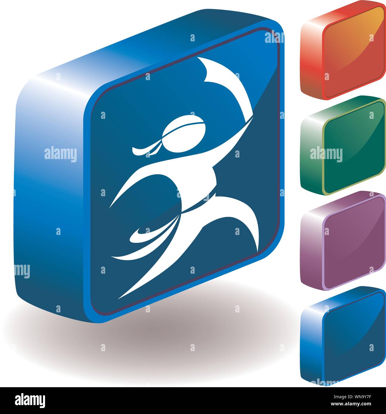 Pirate 3D Icon Stock Vector