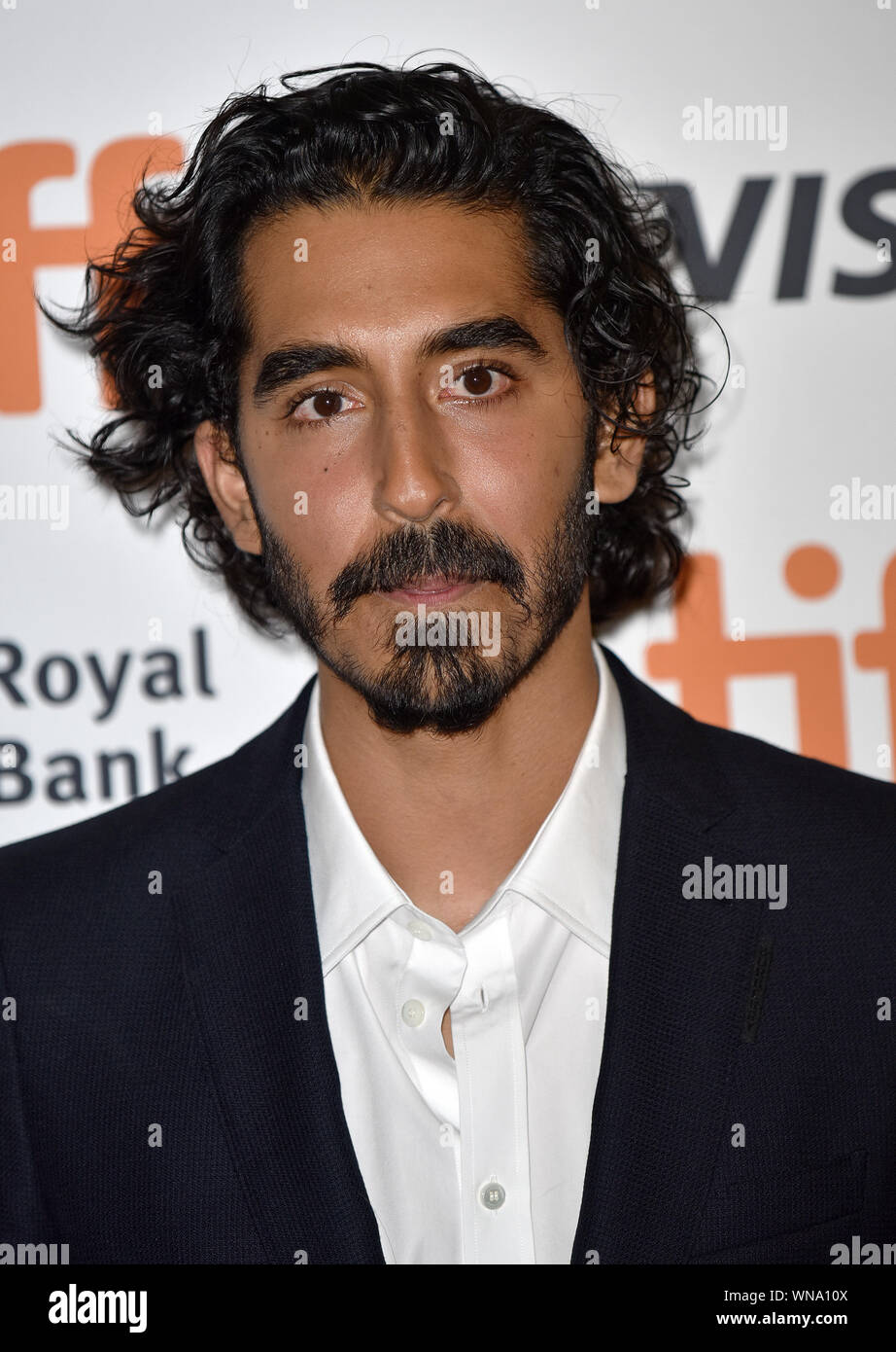 Toronto, Canada. 05th Sep, 2019. Dev Patel arrives for the world premiere of 'The Personal History of David Copperfield' at the Princess of Wales Theatre on opening night of the Toronto International Film Festival in Toronto, Canada on Thursday, September 5, 2019. Photo by Chris Chew/UPI Credit: UPI/Alamy Live News Stock Photo