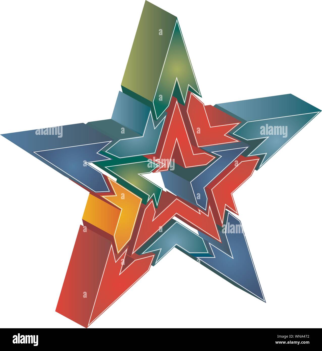 Star chart white Stock Vector Images - Alamy