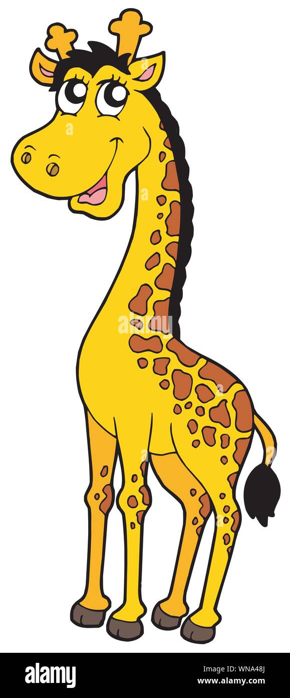 Cute cartoon giraffe Stock Vector