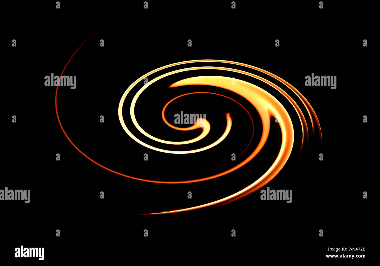 Light Painting Over Black Background Stock Photo Alamy