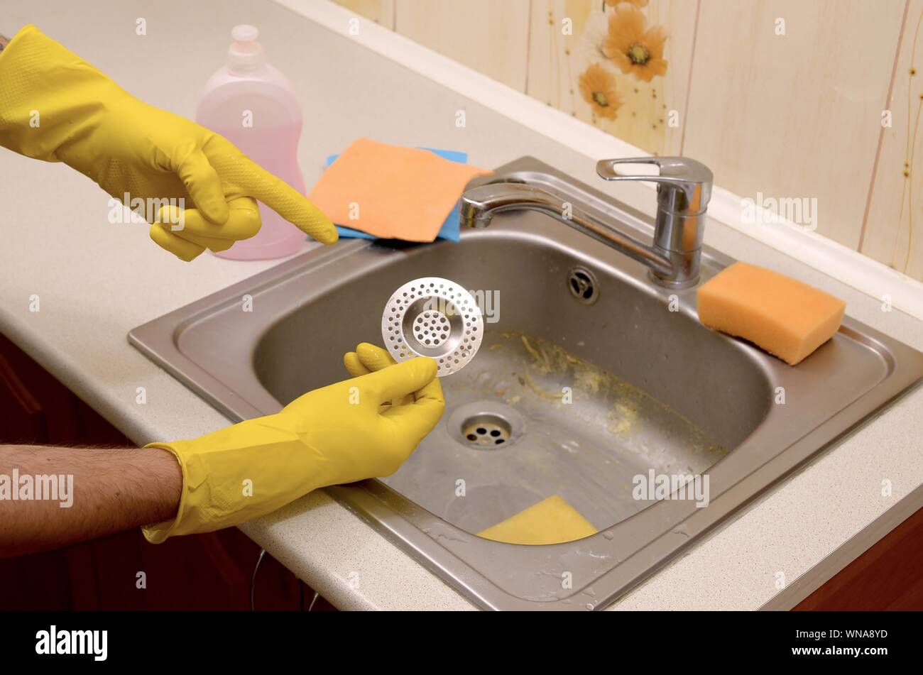 Sink Drain High Resolution Stock Photography And Images Alamy