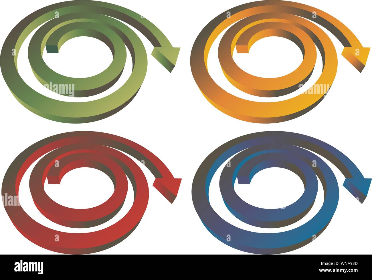 Clockwise spiral Stock Vector Images - Alamy