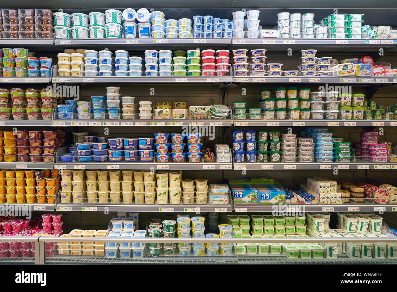ZURICH, SWITZERLAND CIRCA OCTOBER, 2018 interior shot of Migros