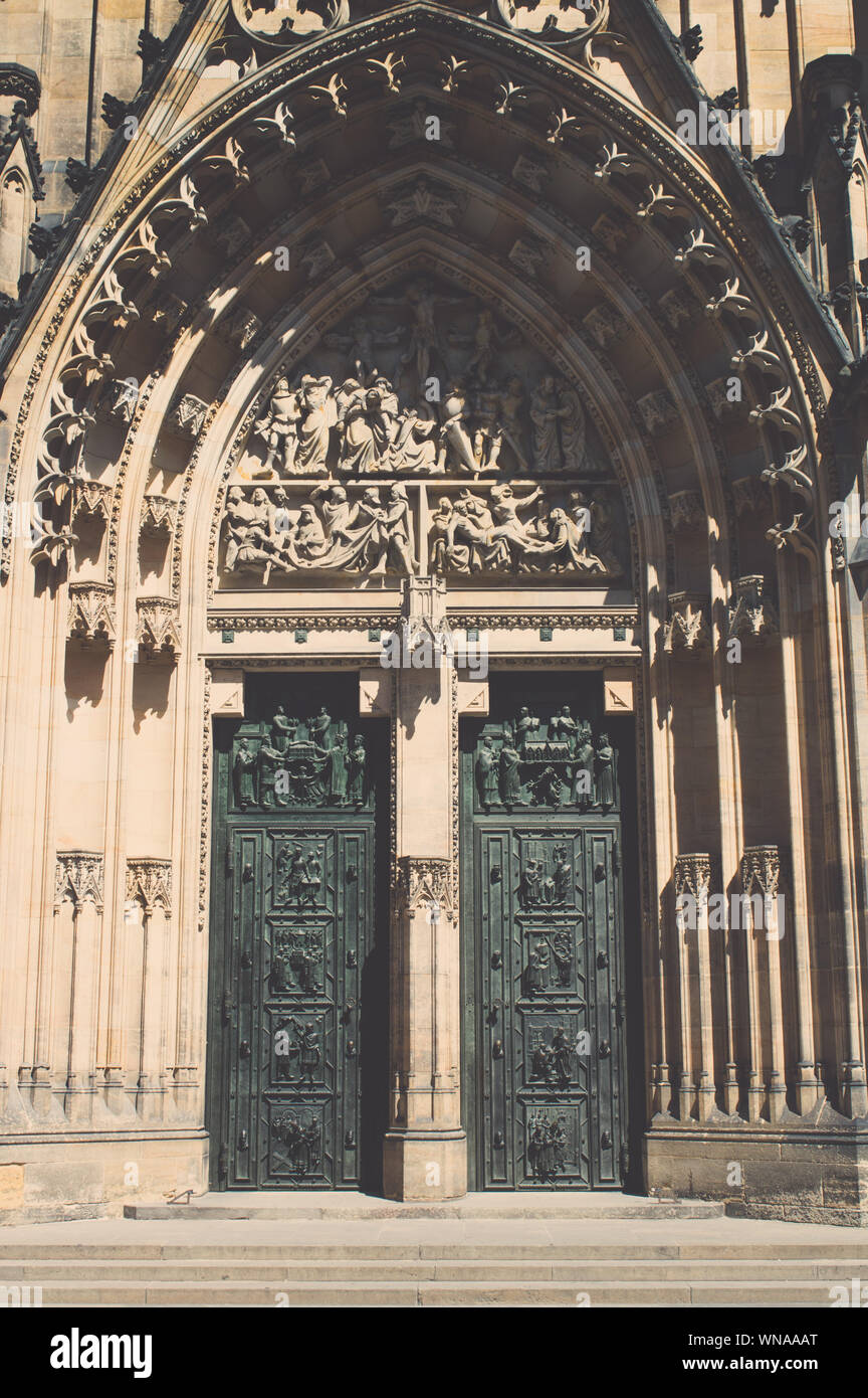 Entrance Of Historic Church Stock Photo