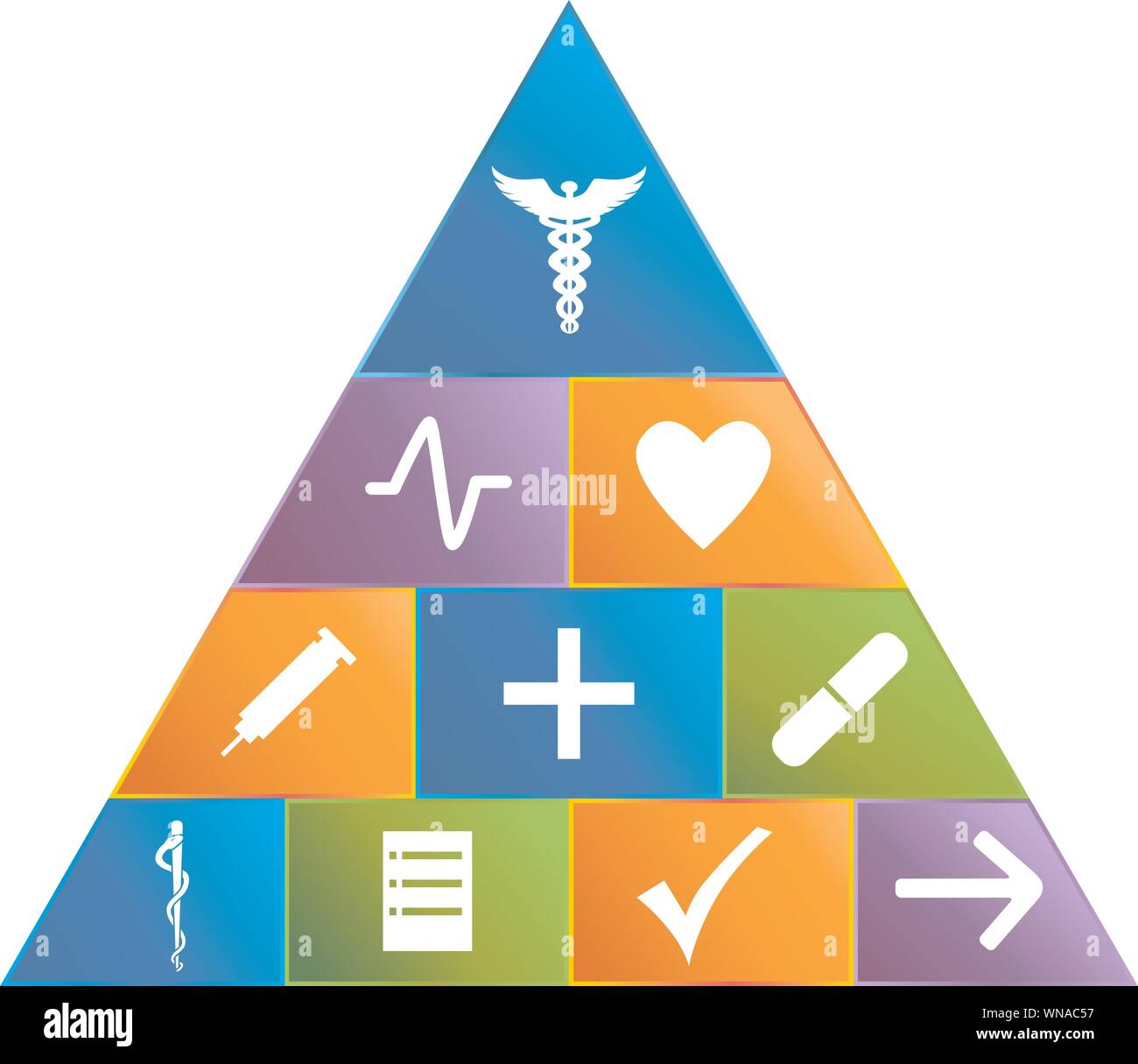 healthcare-pyramid-simple-stock-vector-image-art-alamy