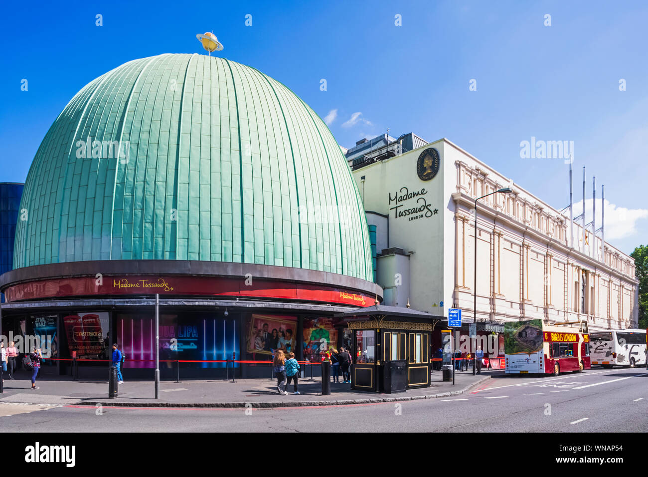 England, London, Marylebone, Exterior View of Madam Tussauds Stock Photo