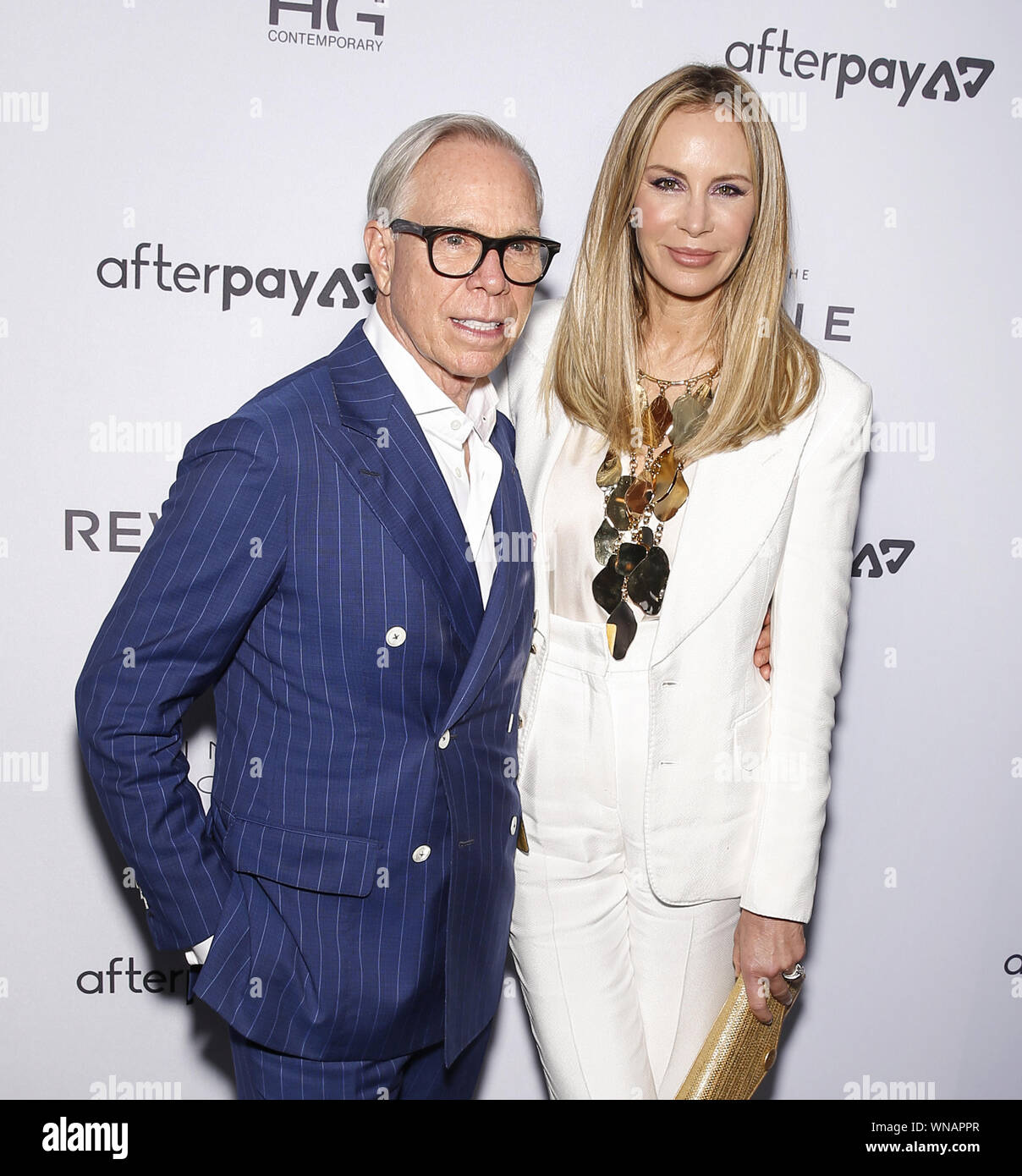 NEW YORK, NY - September 05, 2019: Tommy Hilfiger and Dee Ocleppo ...