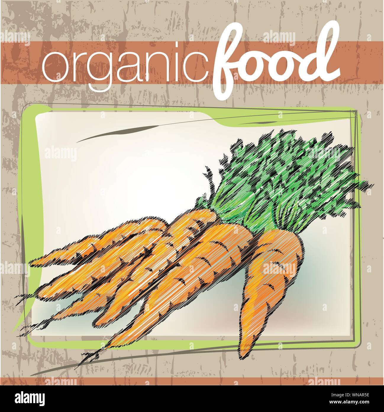 Organic Food illustration Stock Vector Image & Art - Alamy