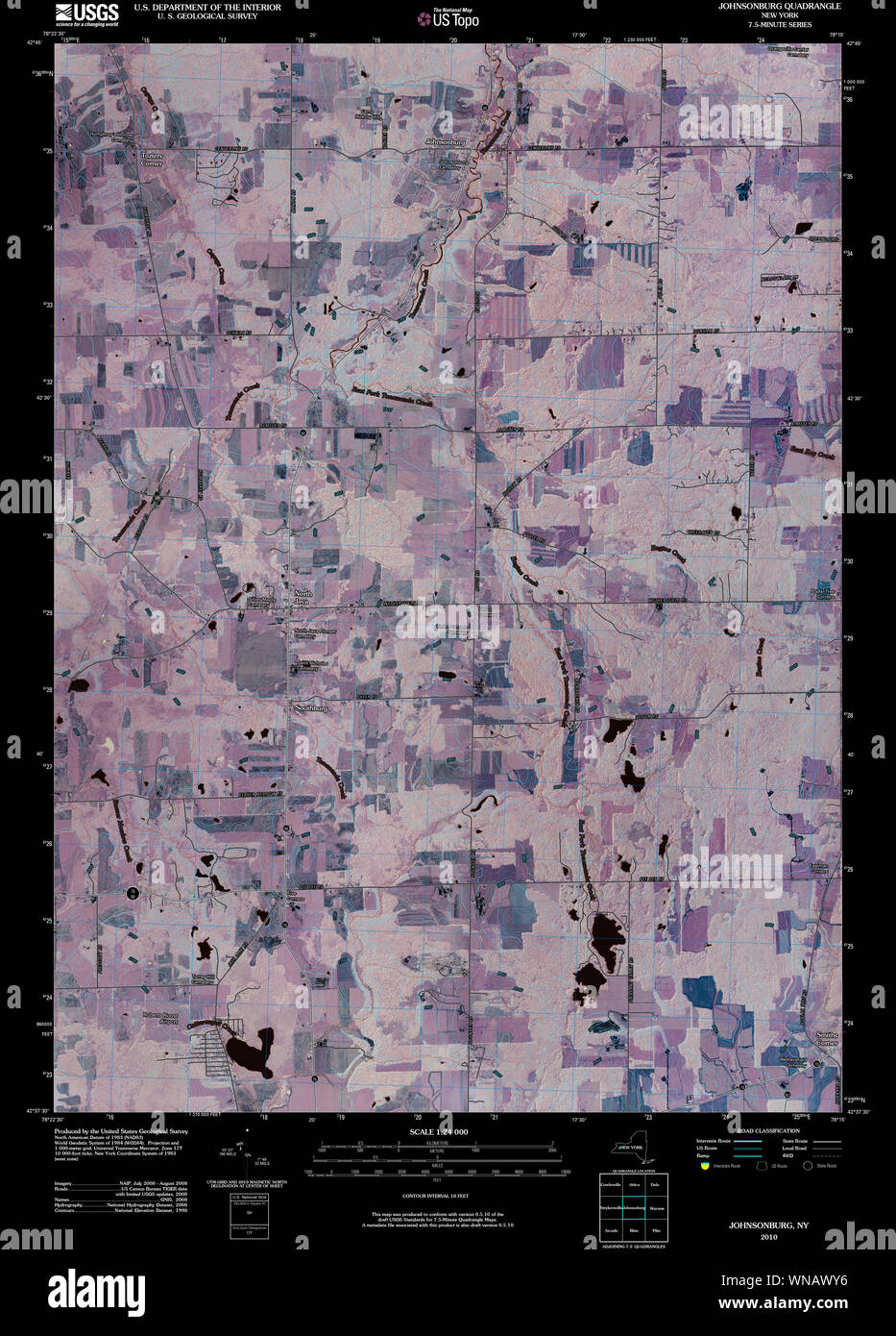 Map of johnsonburg hires stock photography and images Alamy