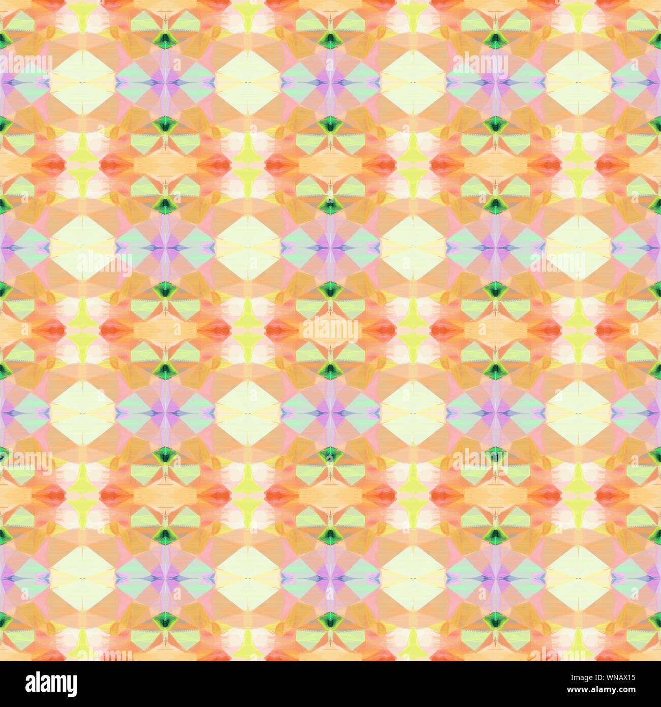 seamless geometric pattern with burly wood, antique white and sea green ...