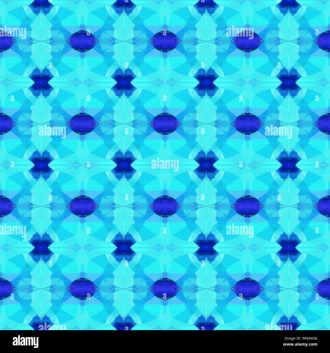 colorful seamless pattern with turquoise, strong blue and dodger blue ...