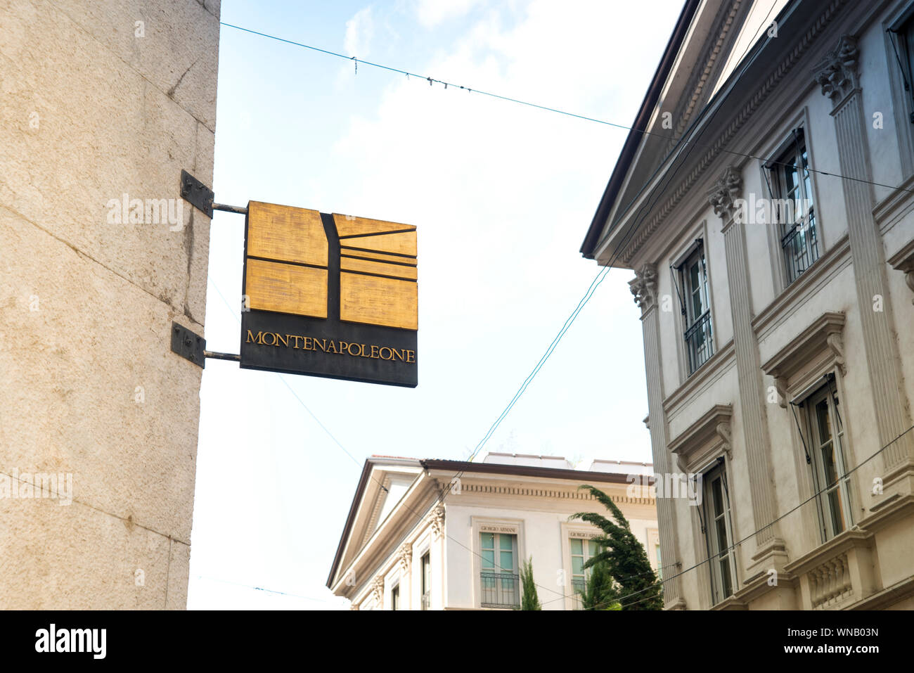 Milan via monte napoleone hi-res stock photography and images - Alamy