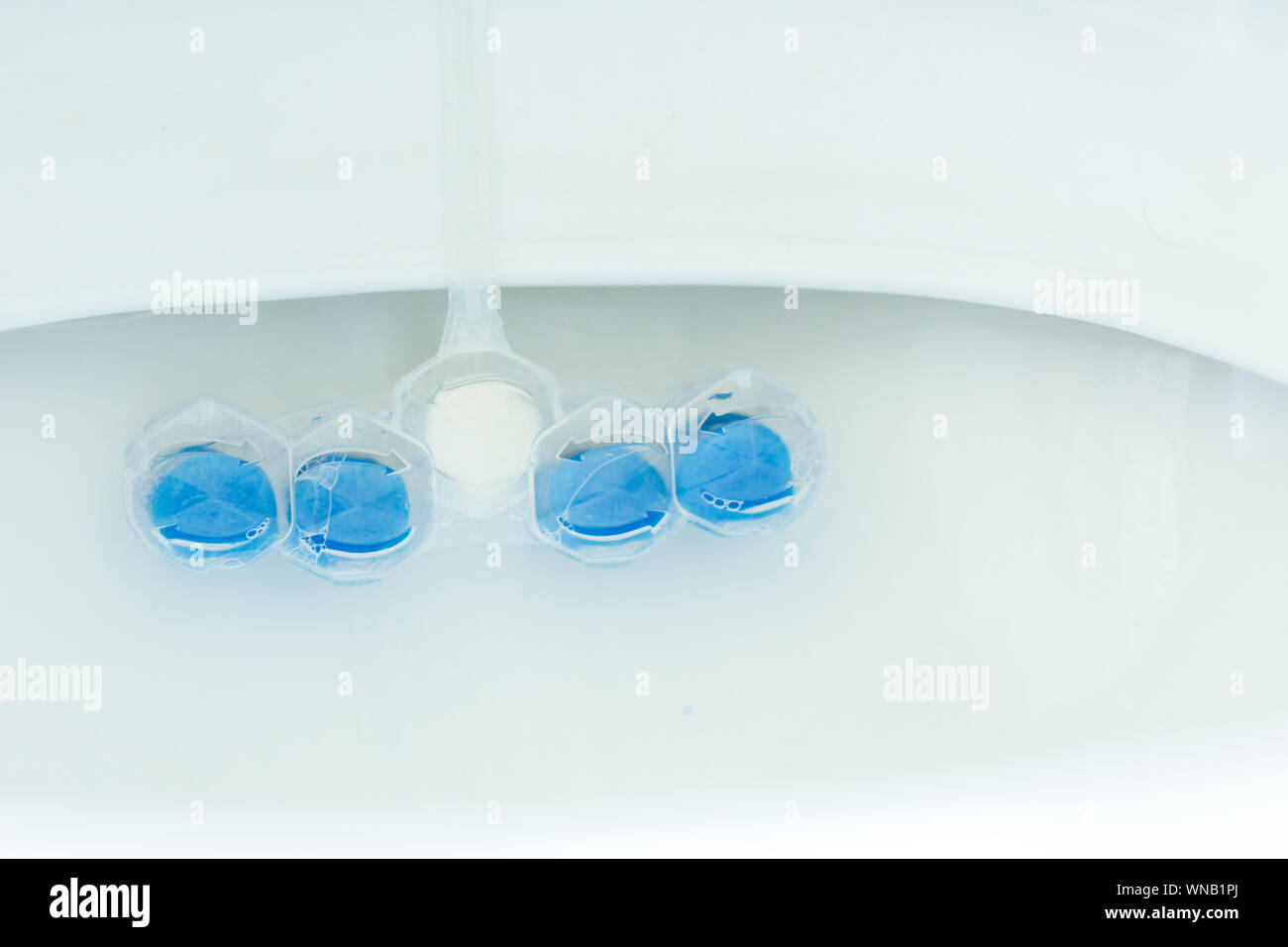 Scent for toilet. Aroma ball for toilet smell and disinfection Stock