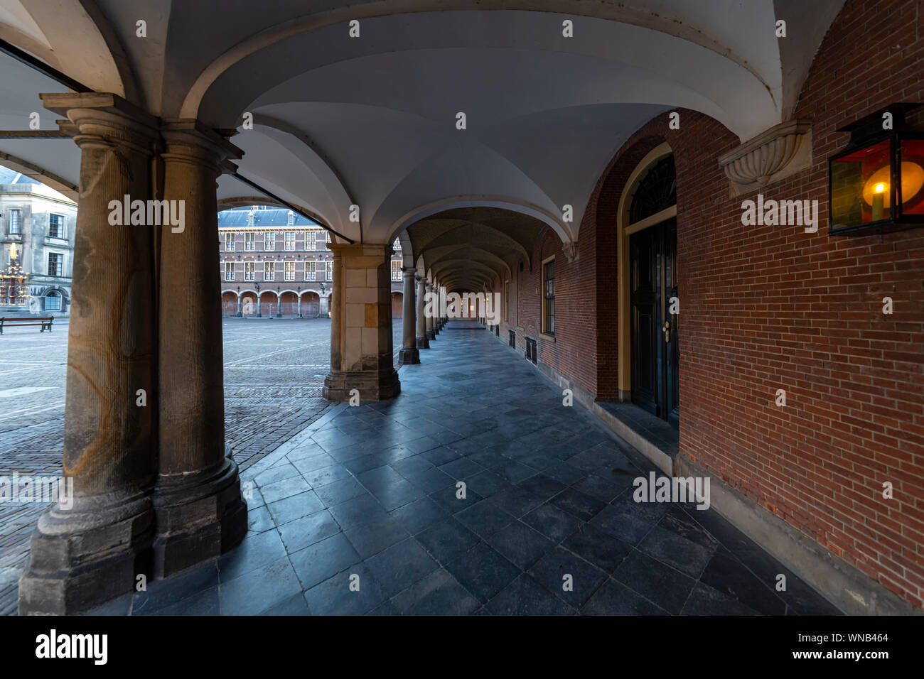 Binnenhof palace and parliament building in the hague hi-res stock ...