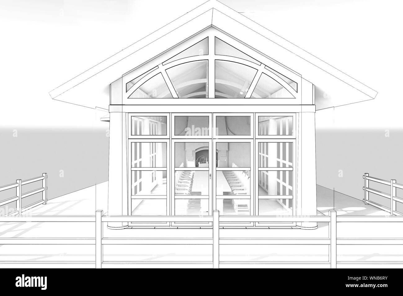 Interior Visualization 3D Illustration Stock Photo Alamy