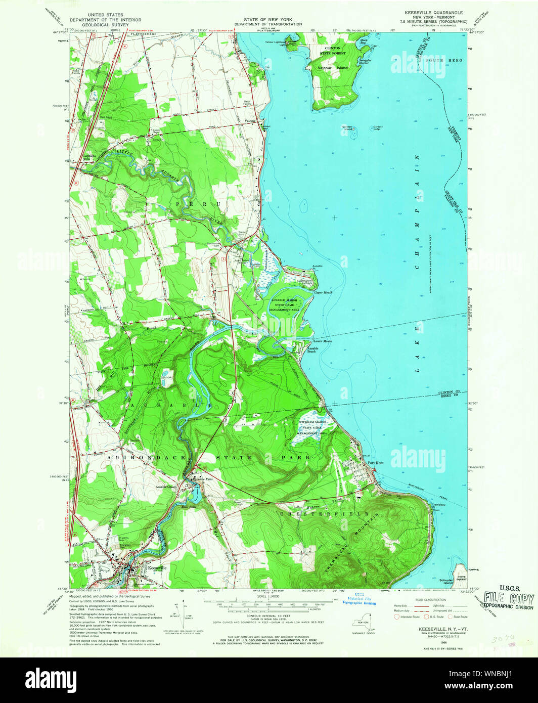New York NY Keeseville 130007 1966 24000 Restoration Stock Photo Alamy