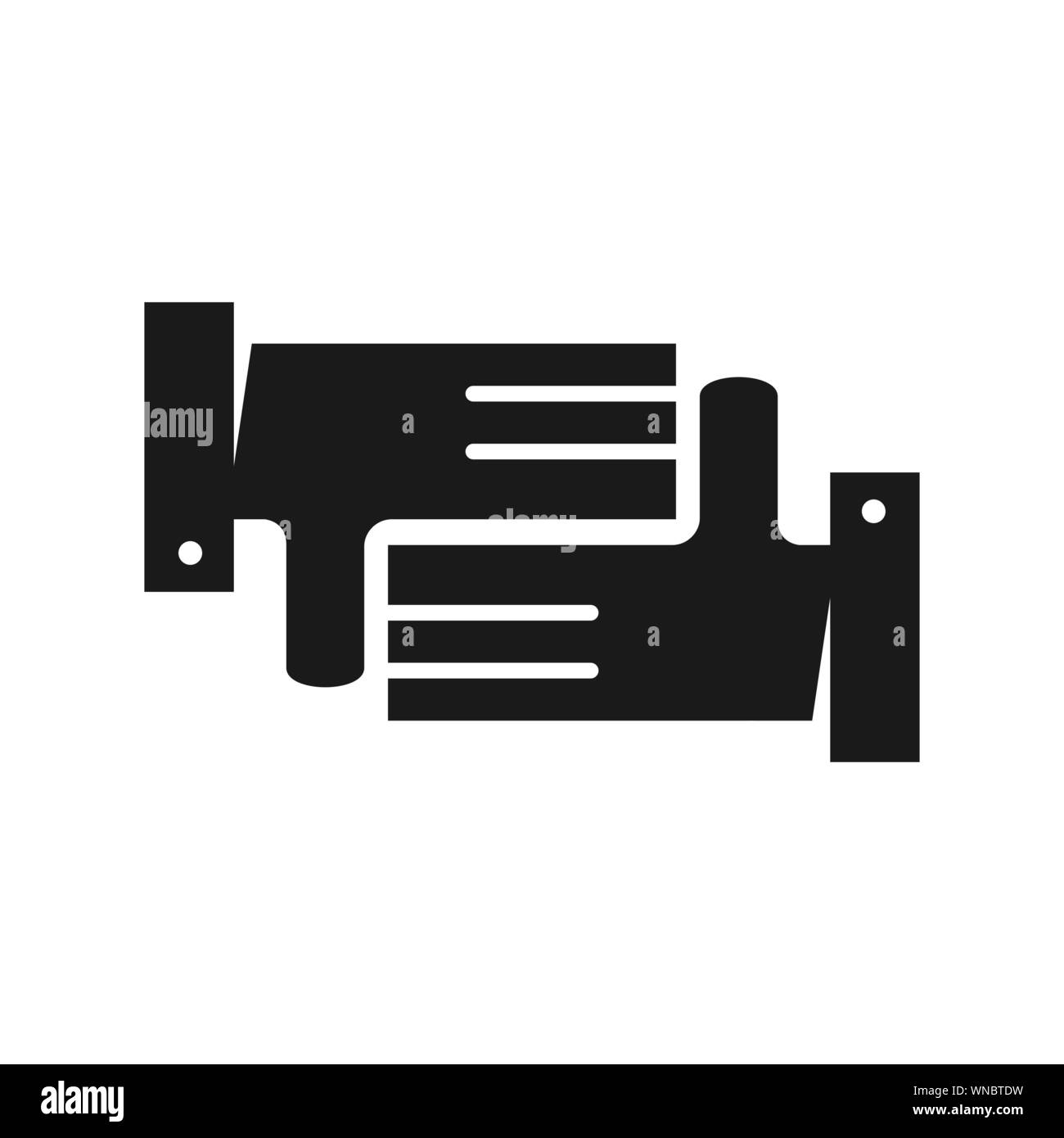 Commitment Teamwork Together Business Black Logo Illustration Vector ...