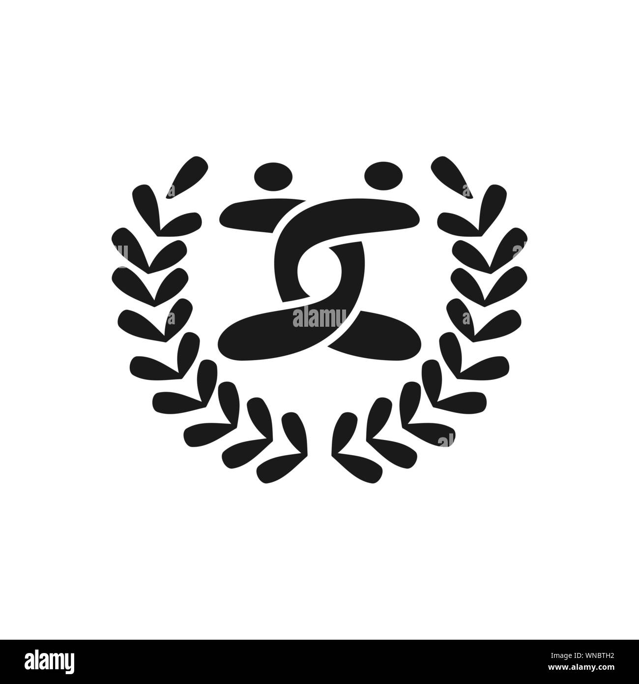 Commitment Teamwork Together Business Black Logo Illustration Vector ...