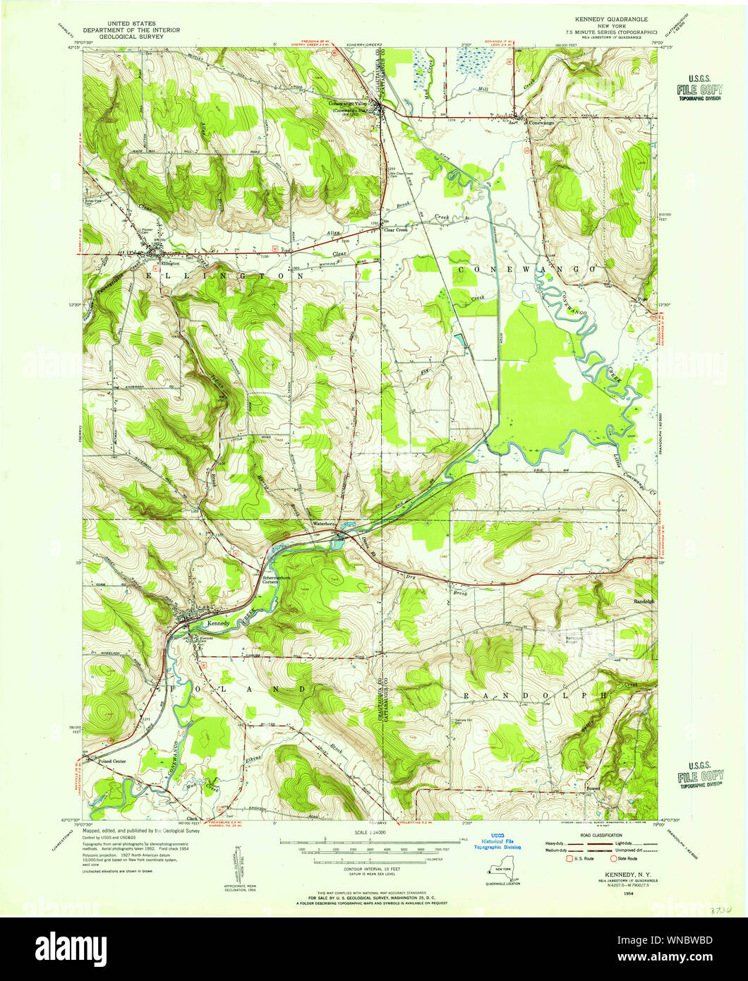 Kennedy new york map hires stock photography and images Alamy