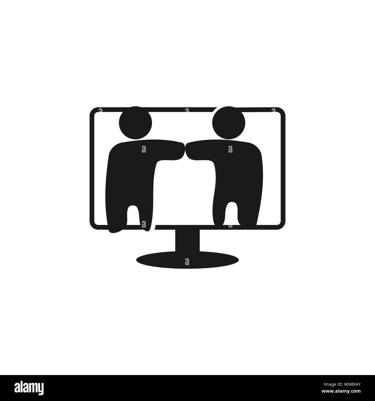 Commitment Teamwork Together Business Black Logo Illustration Vector ...