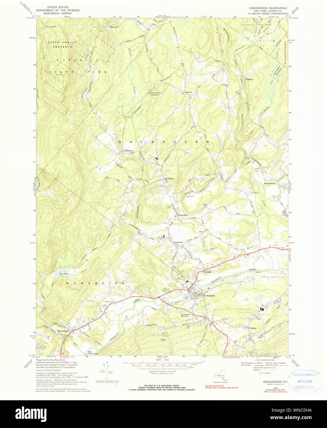 Map of kerhonkson hires stock photography and images Alamy