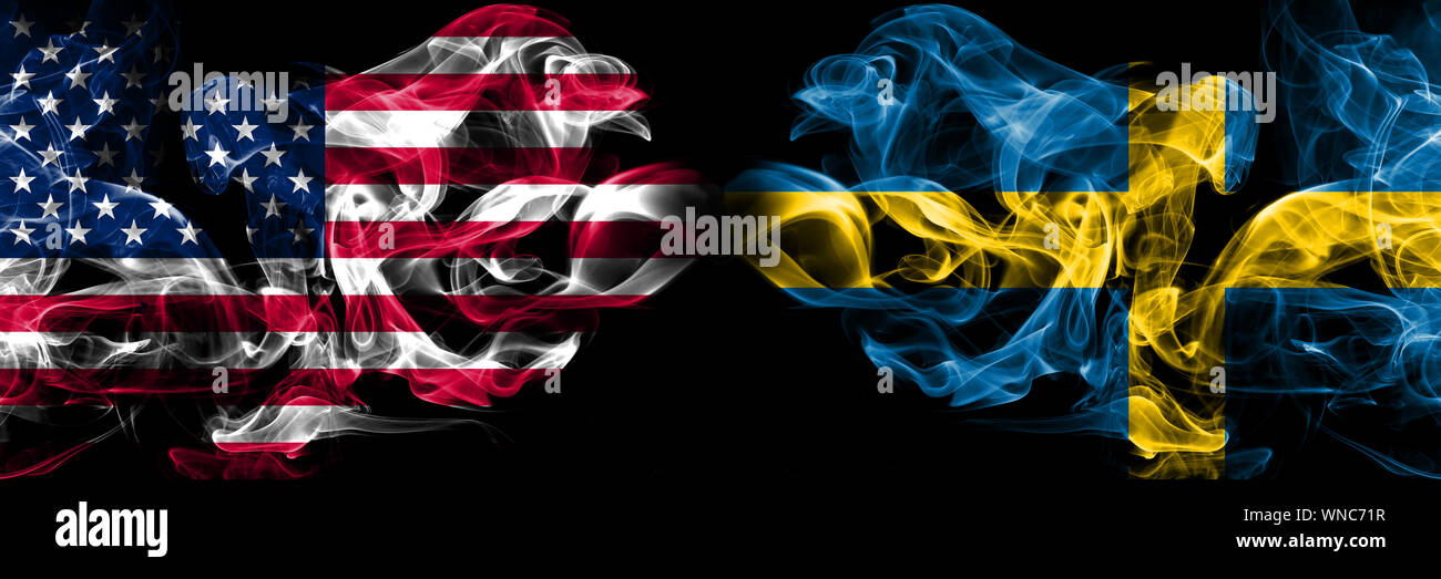 United States of America, USA vs Sweden, Swedish background abstract