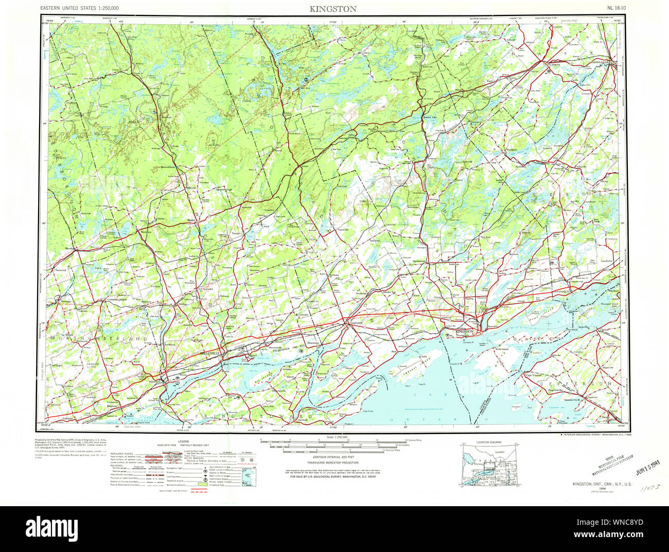 Map of kingston new york hires stock photography and images Alamy