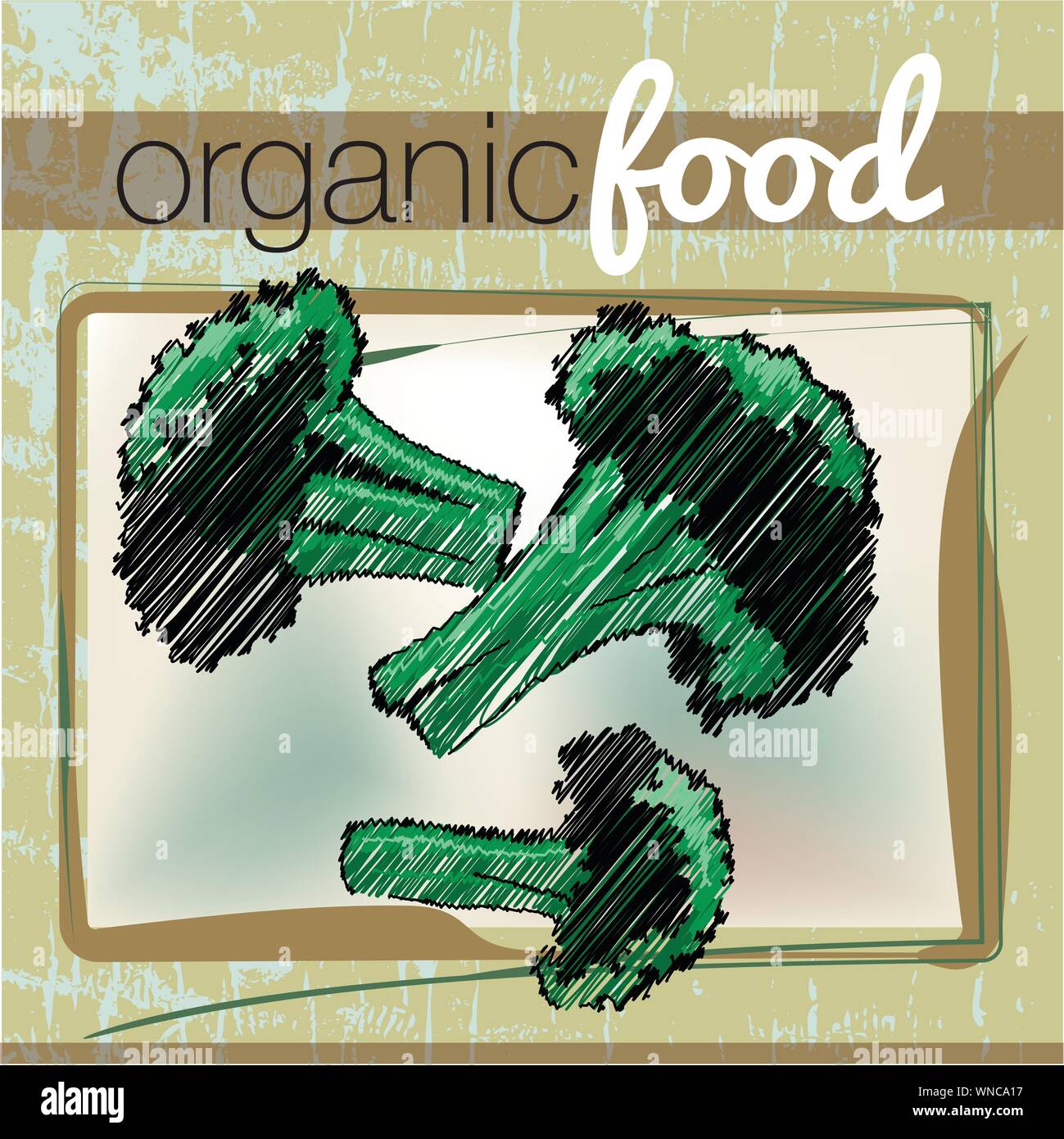 Organic Food illustration Stock Vector Image & Art - Alamy