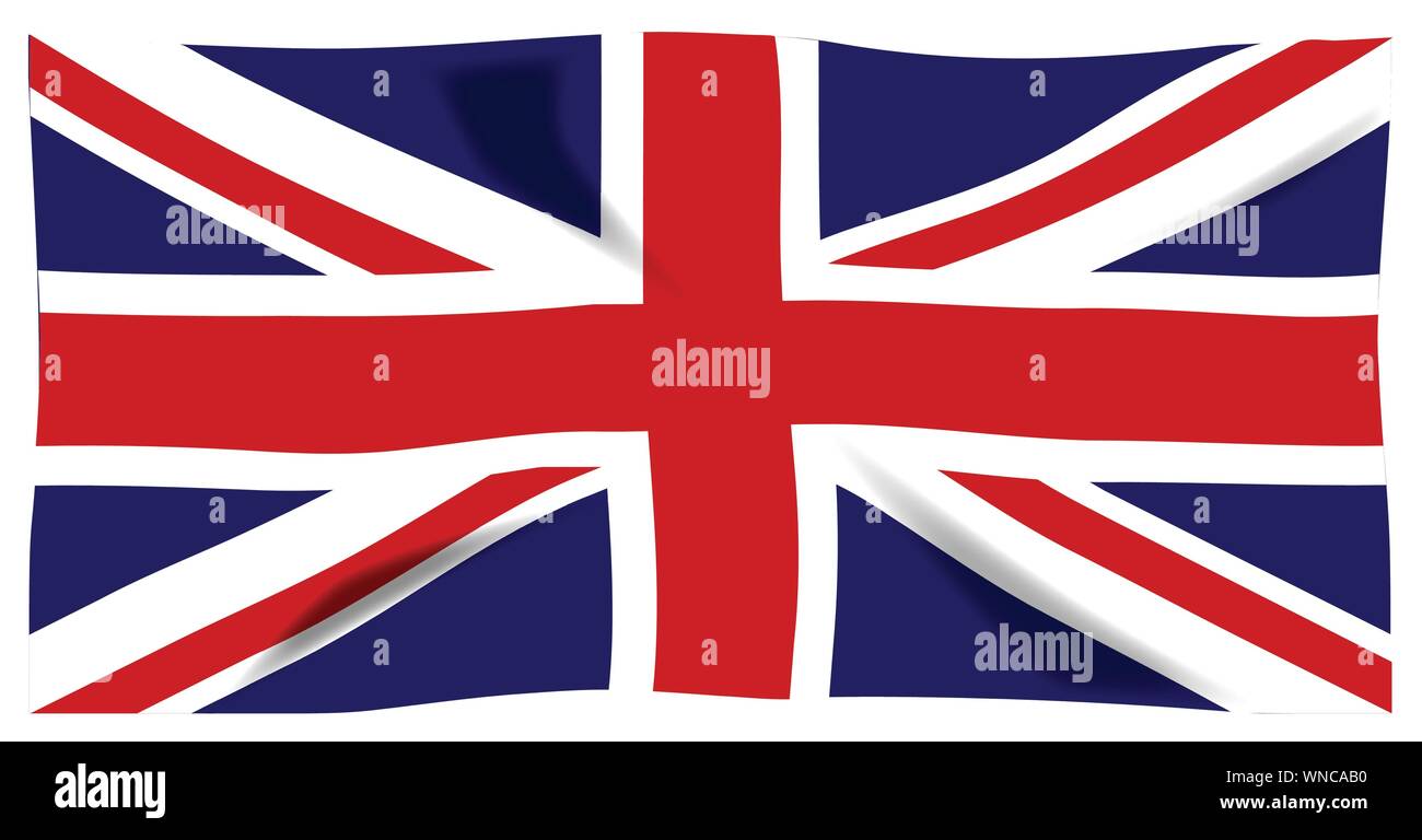 Fluttering Union Jack Stock Vector Image & Art Alamy