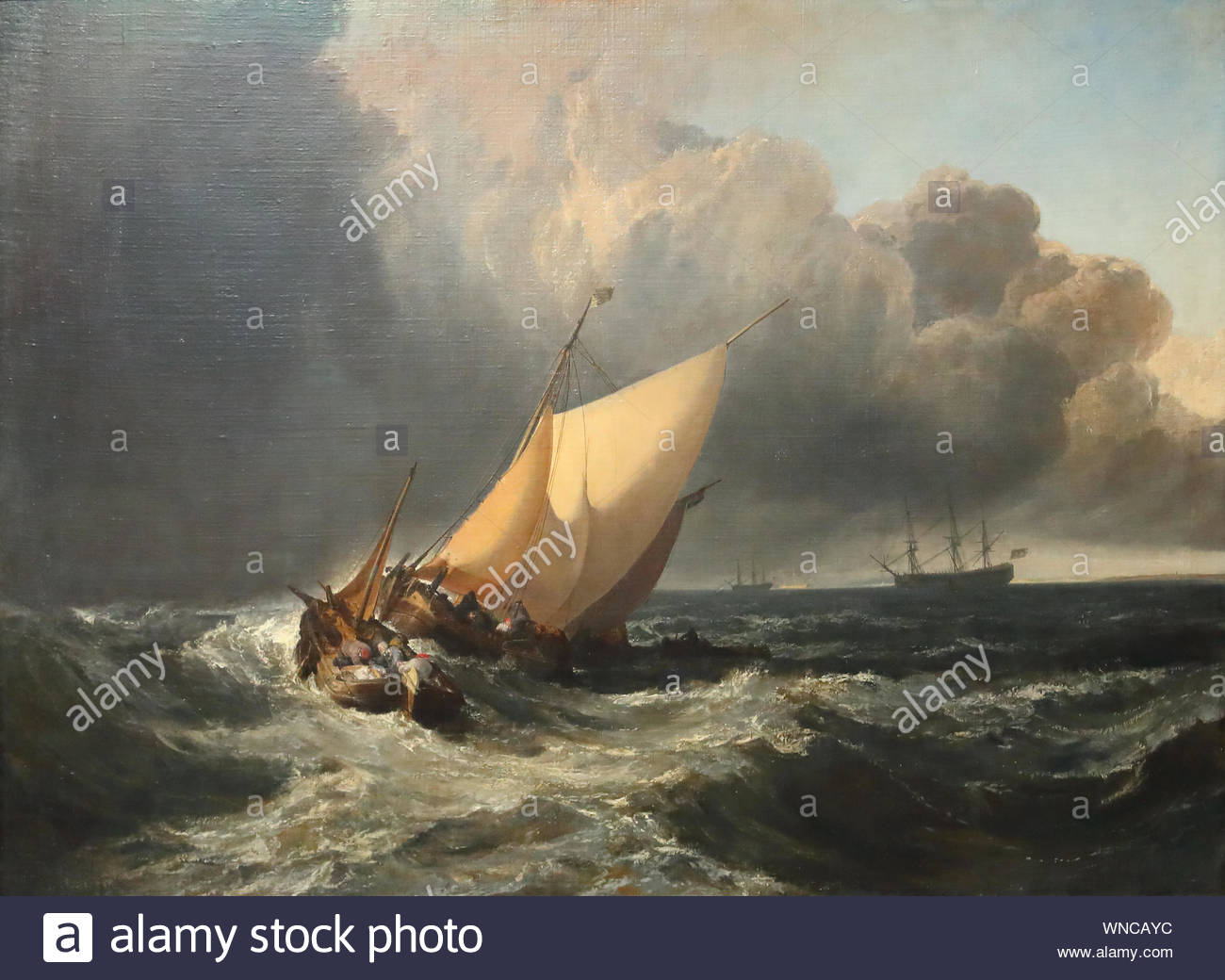 Dutch Boats In A Gale